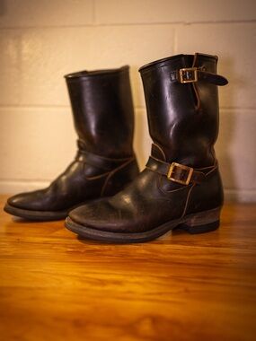 Built Buck X Attractions Co. Black Engineer Boots